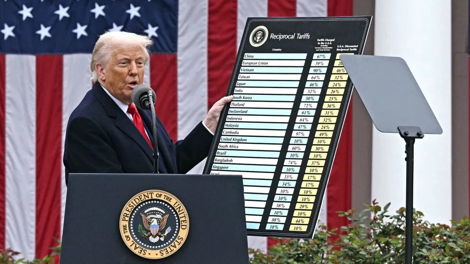 Trump’s hefty tariffs send stock markets falling