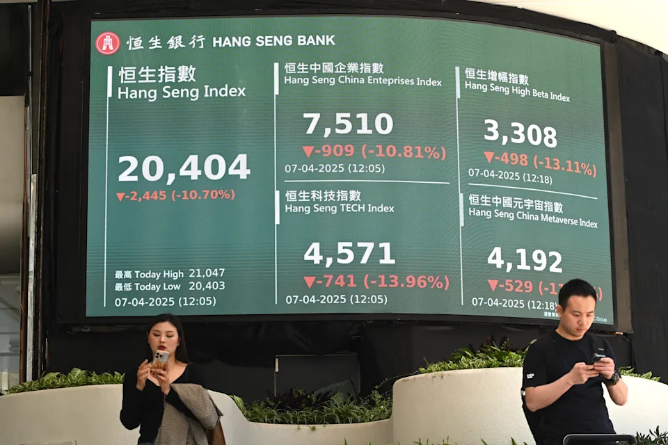 US stocks plunge for a 3rd day as Trump's tariffs slam global markets