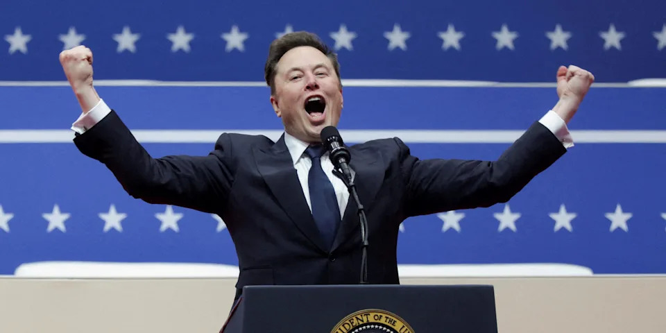 Tesla stock has spiked 20% since Musk said he's stepping back from DOGE