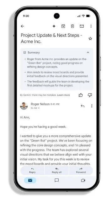Gemini will now automatically summarize your long emails unless you opt out