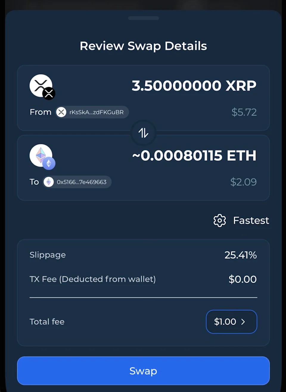 THORWallet Enables the First XRP-to-ETH Cross-Chain Swap via THORChain